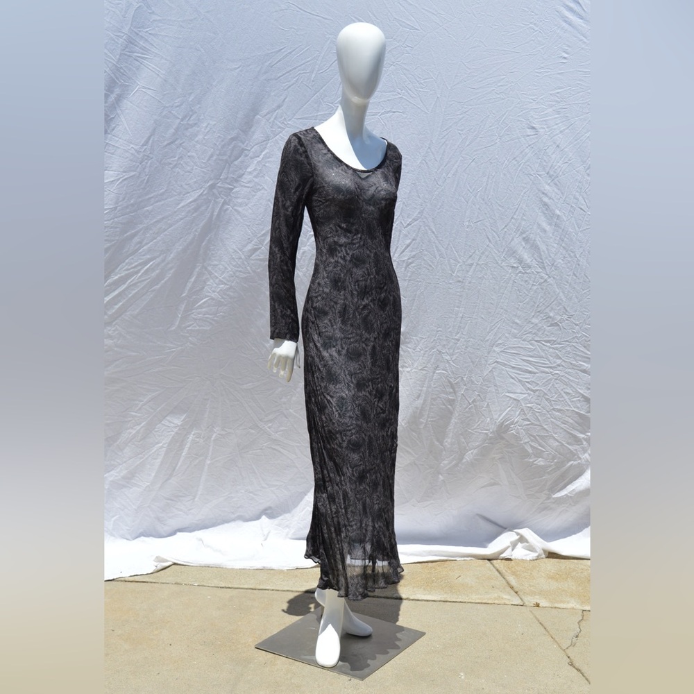 Vintage Betsey Johnson Feather Print Dress